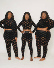 Load image into Gallery viewer, Plus Size Mesh Crop Set