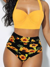 Load image into Gallery viewer, Women’s Sunflower 2Piece Swimwear Set