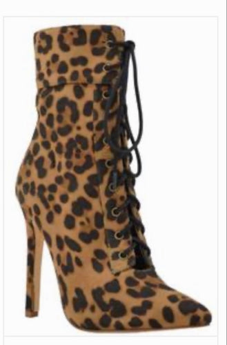 Leopard Mid-Top Boots